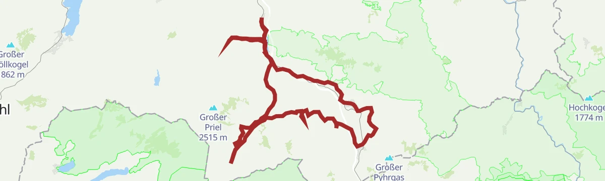 Route map: Pyhrn-Priel Panorama Radtour